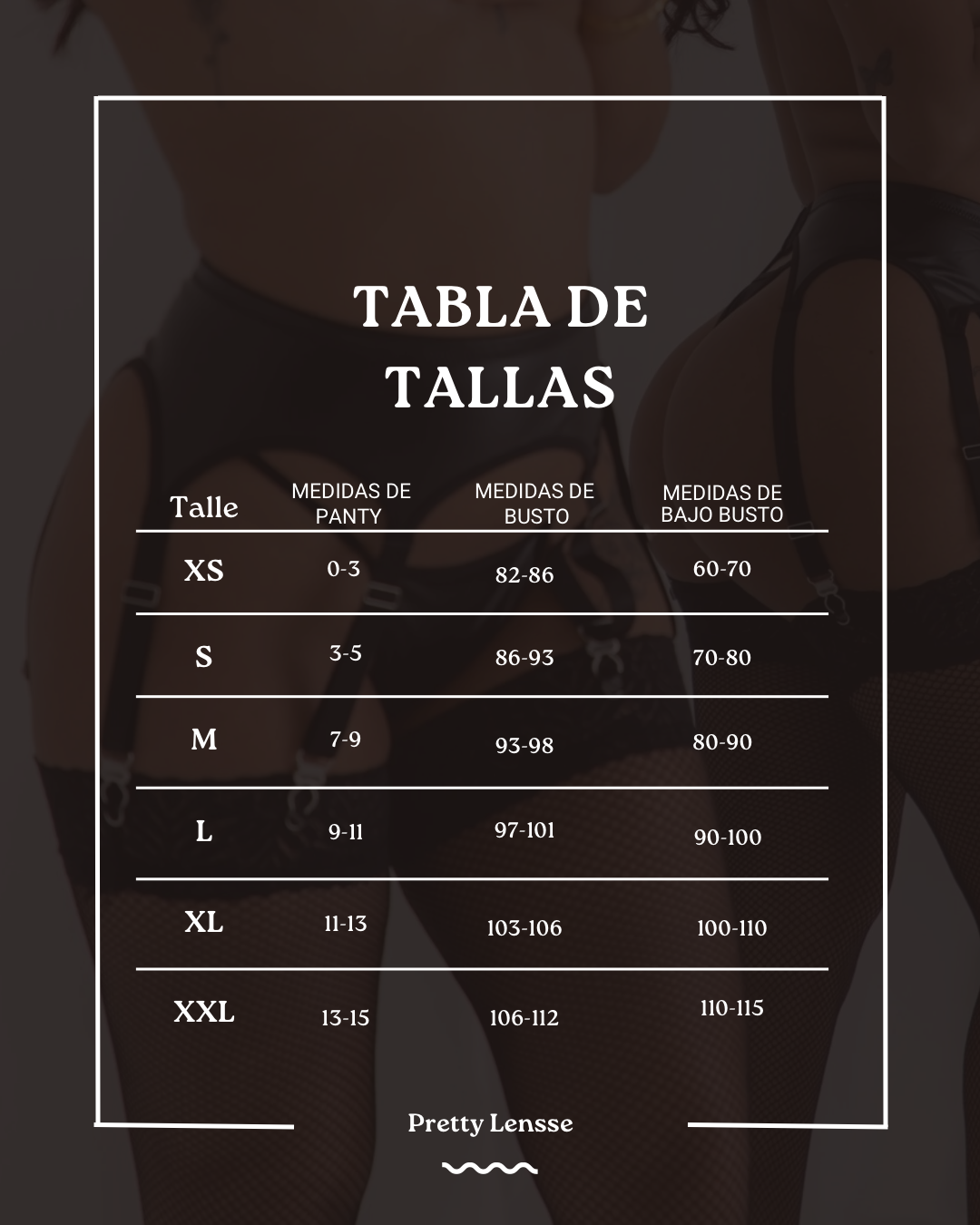 Guía de tallas
