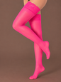 Medias de Encaje (Rosa Neón)