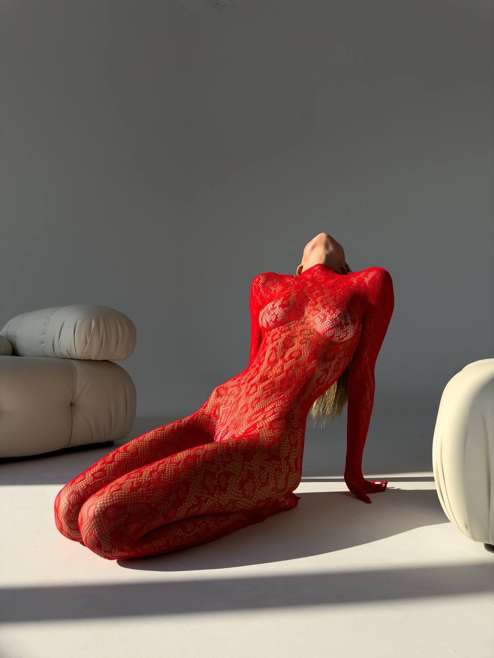 Bodystocking Felina de Red Cherry