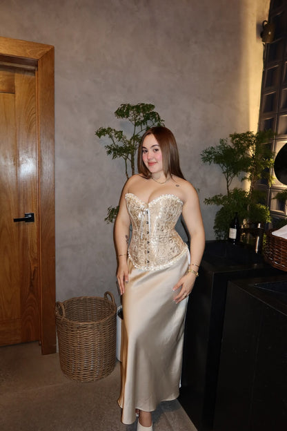 Bustier Corset Valkirica  (champán)