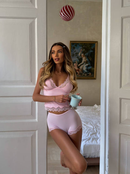 Pijama Malteada (rosa)